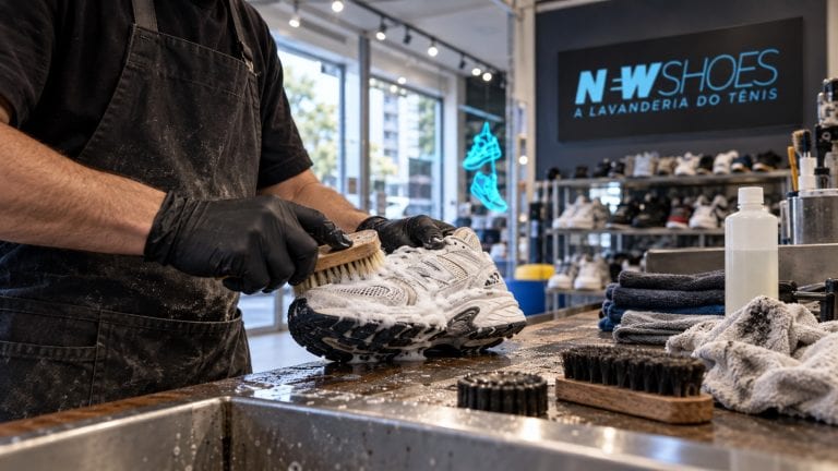 Franquia New Shoes: quanto custa abrir uma lavanderia de tênis